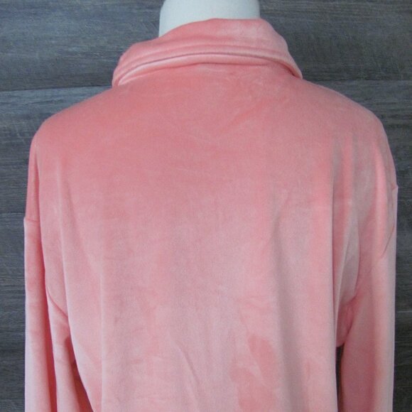 THE KINGMAN BUBBLE LADIES PINK VELVET  LONG SLEEVE SHACKET - Picture 15 of 16